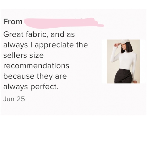 White Turtle Neck Long Sleeve Tee - Picture 7 of 15